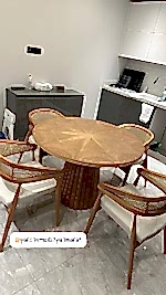 Güneş masa, hazeranlı Gazel sandalye takımı